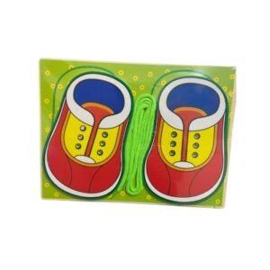 juguete para aprender a abrochar zapatos