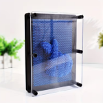 pin art 3d ejemplo azul