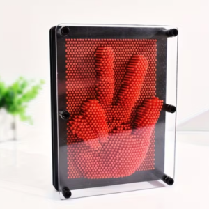 pin art 3d ejemplo rojo