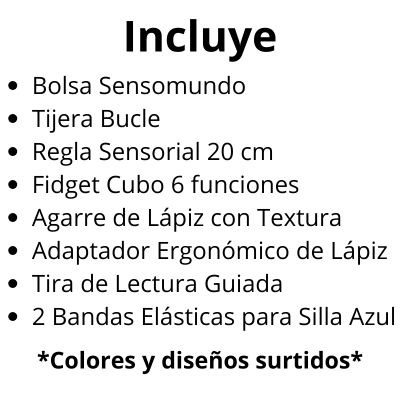 Que incluye el kit sensorial escolar